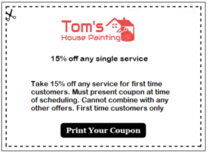 15% off first time customer